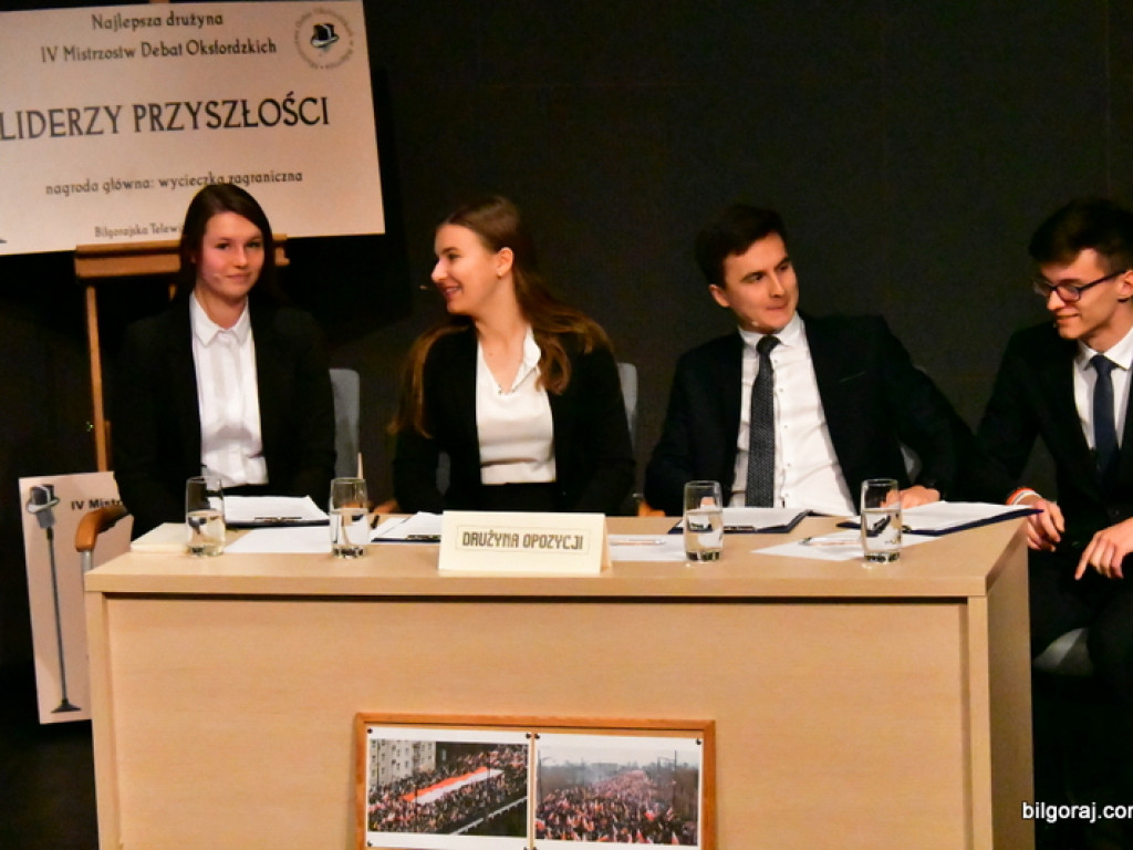 Debaty oksfordzkie w Biłgoraju. W finale zwyciężył ONZ (FOTO)