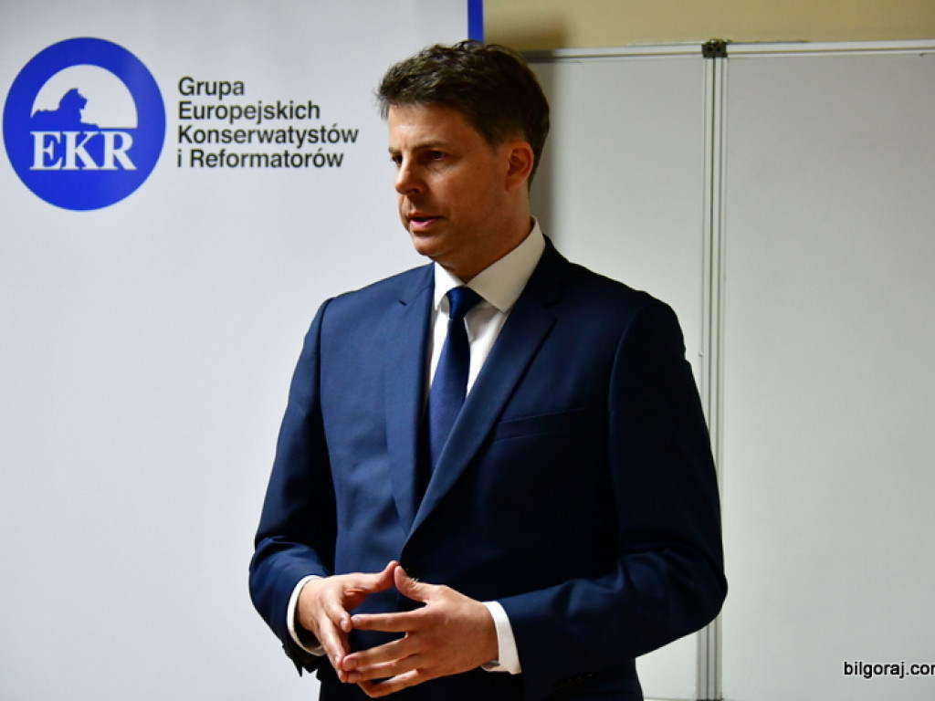 Europoseł Mirosław Piotrowski na spotkaniu w Biłgoraju (FOTO)