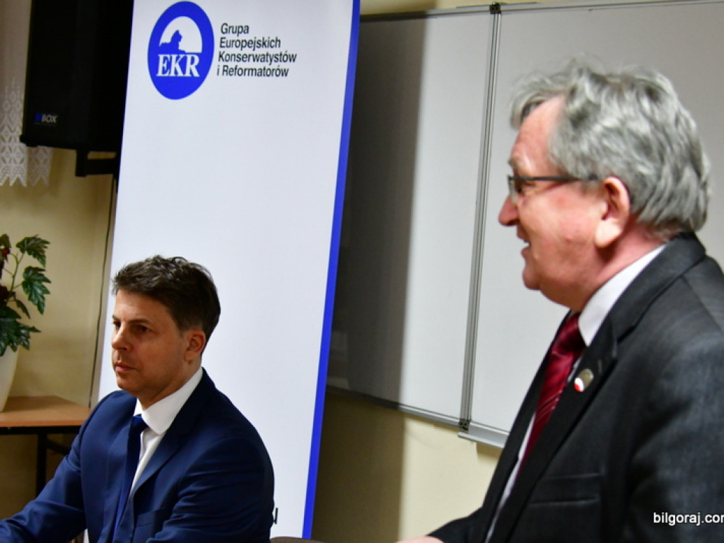Europoseł Mirosław Piotrowski na spotkaniu w Biłgoraju (FOTO)