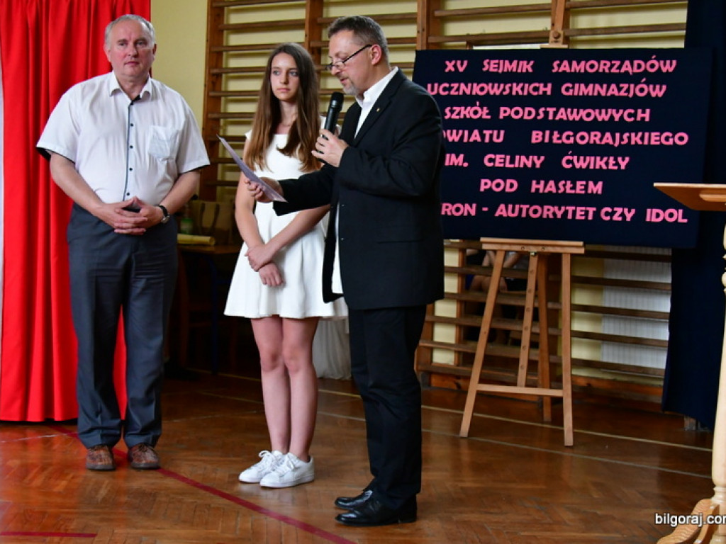 Jubileuszowy Sejmik Samorządów Uczniowskich Gimnazjów Powiatu Biłgorajskiego im. Celiny Ćwikły (FOTO)