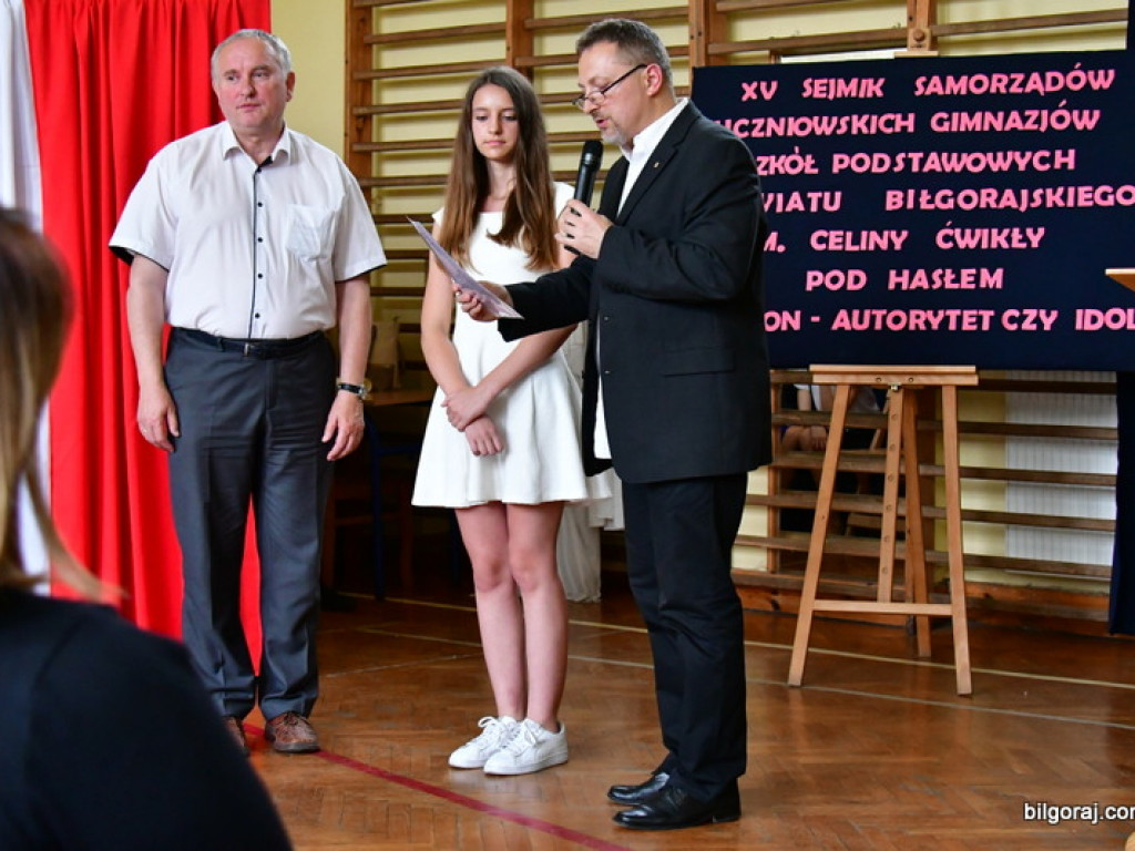 Jubileuszowy Sejmik Samorządów Uczniowskich Gimnazjów Powiatu Biłgorajskiego im. Celiny Ćwikły (FOTO)