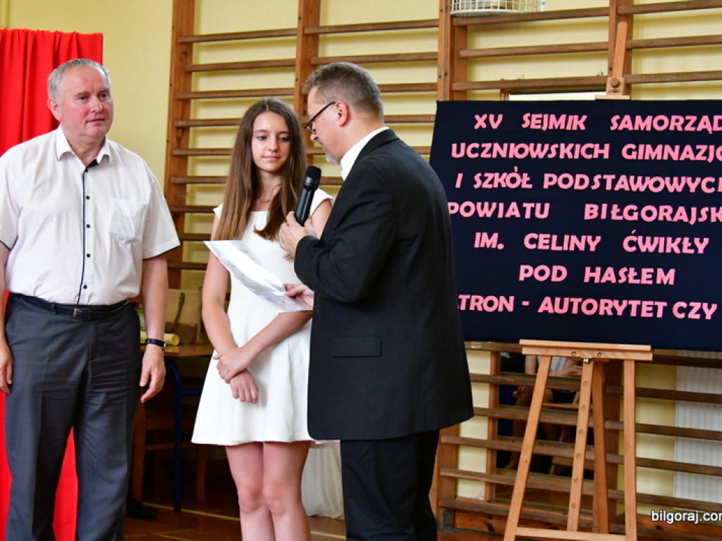 Jubileuszowy Sejmik Samorządów Uczniowskich Gimnazjów Powiatu Biłgorajskiego im. Celiny Ćwikły (FOTO)