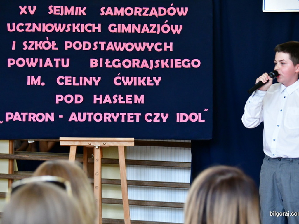 Jubileuszowy Sejmik Samorządów Uczniowskich Gimnazjów Powiatu Biłgorajskiego im. Celiny Ćwikły (FOTO)