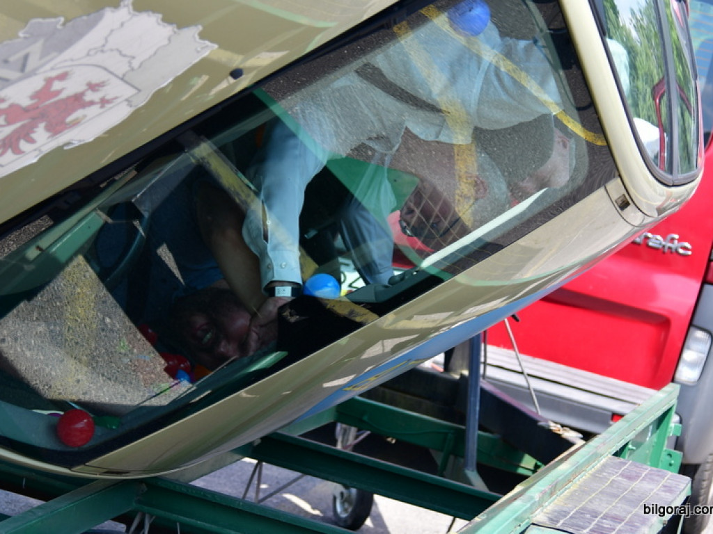 Beata Strzałka na integracyjnym pinkiku  osób niepełnosprawnych 