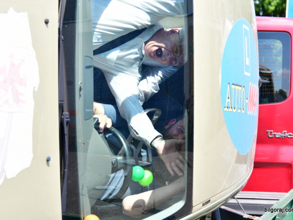 Beata Strzałka na integracyjnym pinkiku  osób niepełnosprawnych 