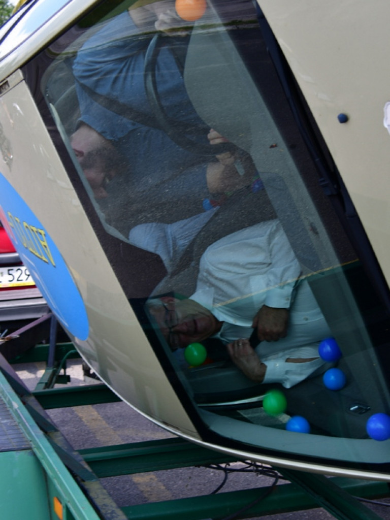 Beata Strzałka na integracyjnym pinkiku  osób niepełnosprawnych 