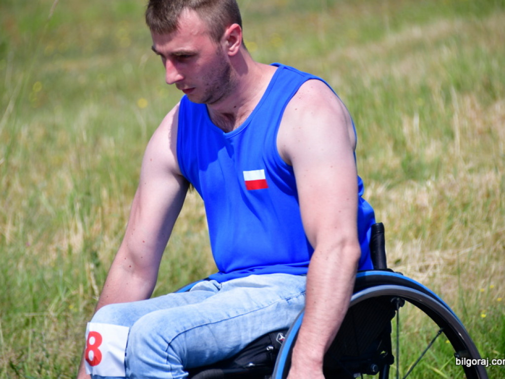 Beata Strzałka na integracyjnym pinkiku  osób niepełnosprawnych 