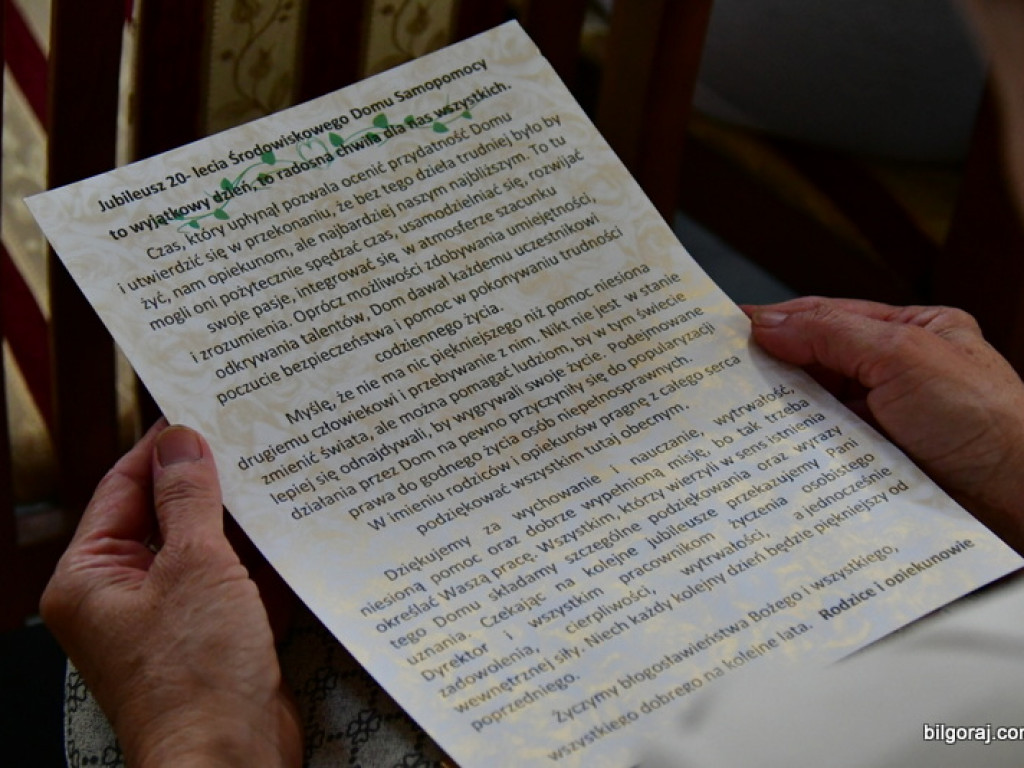 20 lat Środowiskowego Domu Samopomocy w Tarnogrodzie (FOTO)