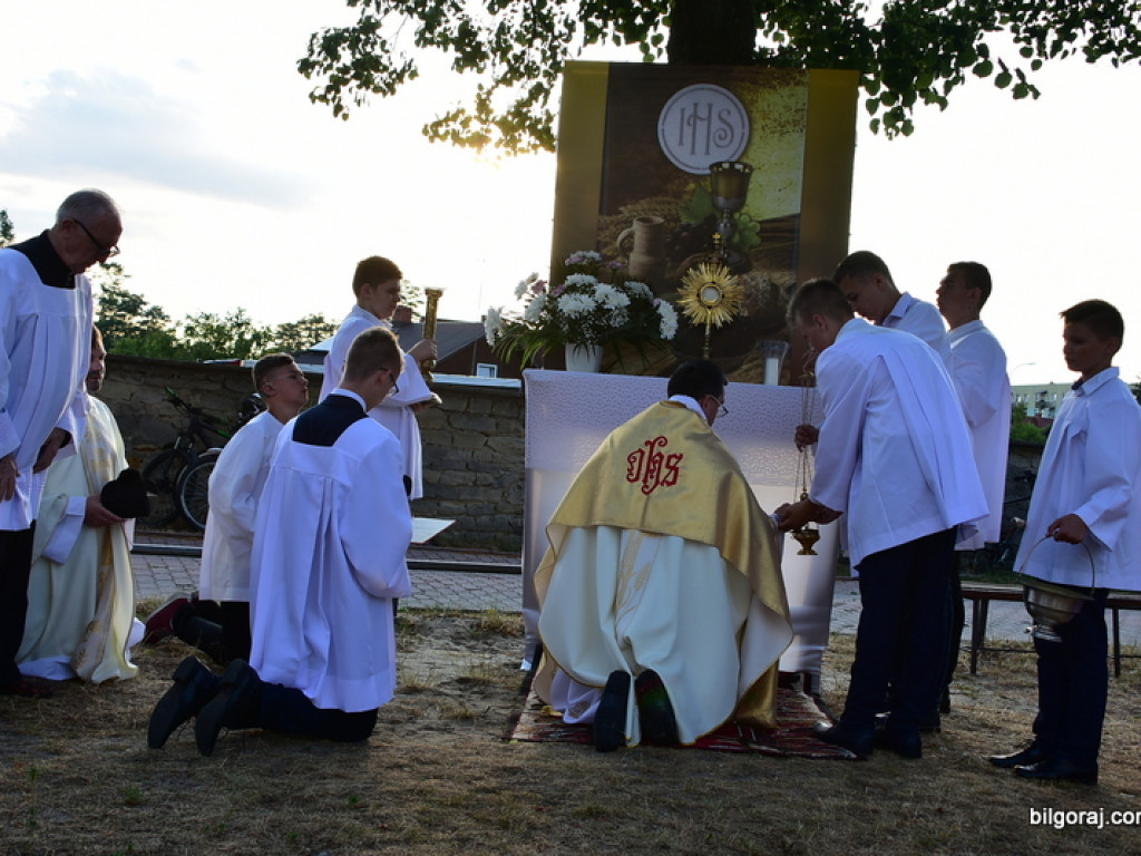 Oktawa Bożego Ciała. Wierni w procesjach do czterech ołtarzy i święcenie wianków (FOTO)