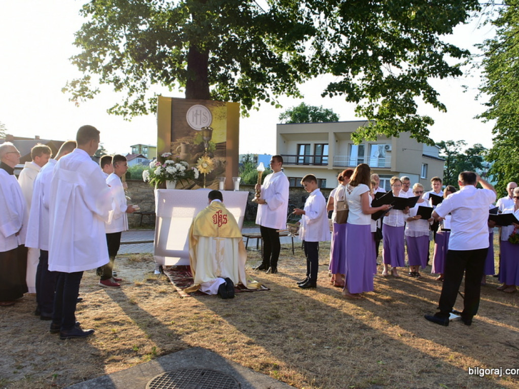 Oktawa Bożego Ciała. Wierni w procesjach do czterech ołtarzy i święcenie wianków (FOTO)