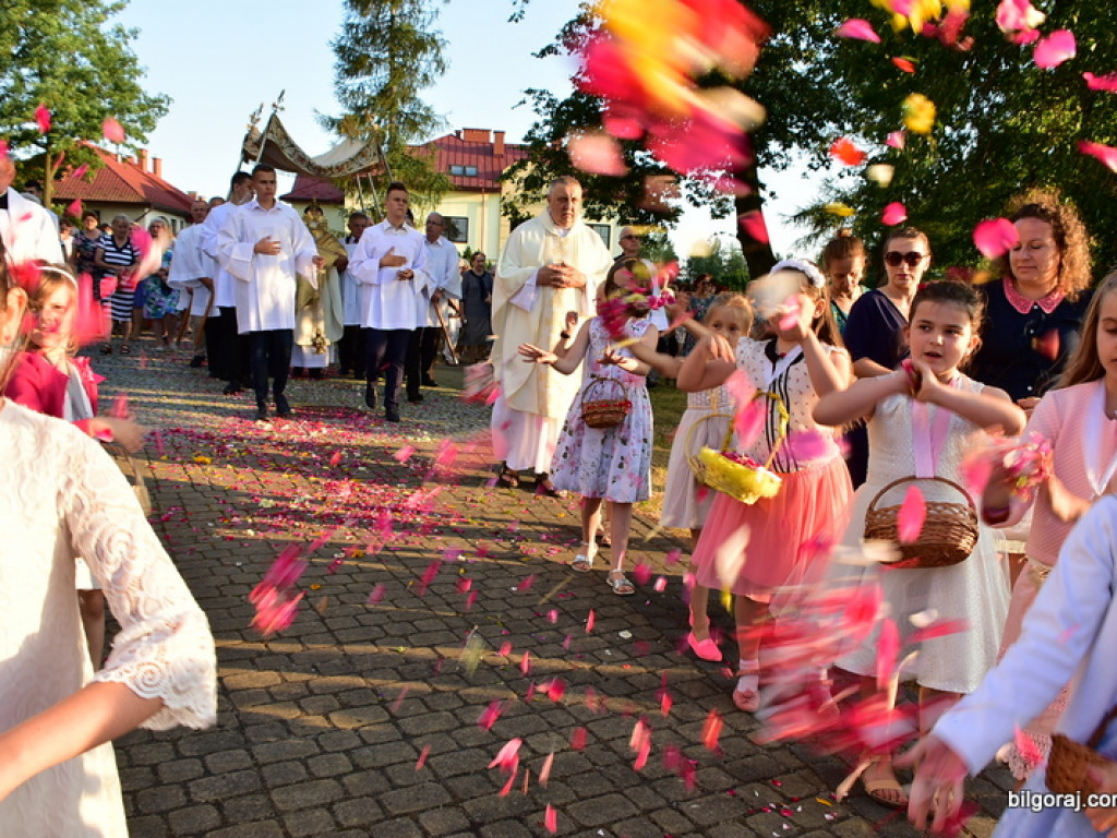Oktawa Bożego Ciała. Wierni w procesjach do czterech ołtarzy i święcenie wianków (FOTO)