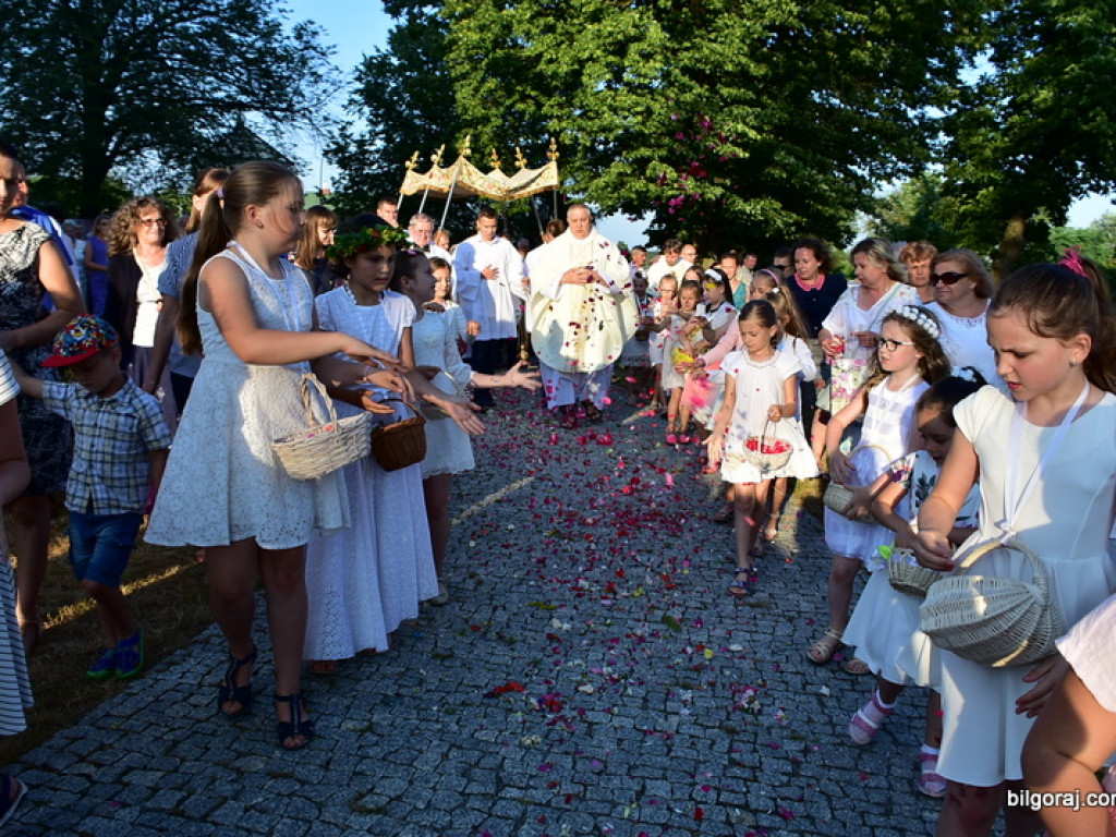 Oktawa Bożego Ciała. Wierni w procesjach do czterech ołtarzy i święcenie wianków (FOTO)