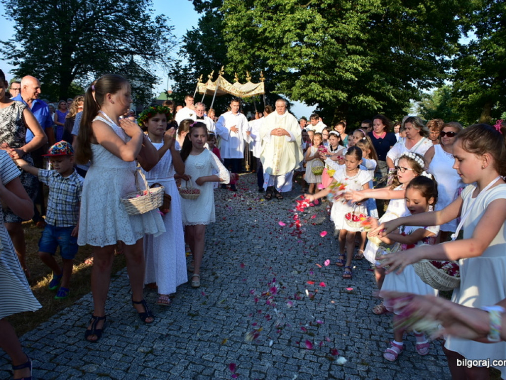 Oktawa Bożego Ciała. Wierni w procesjach do czterech ołtarzy i święcenie wianków (FOTO)