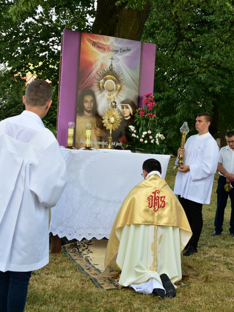 Oktawa Bożego Ciała. Wierni w procesjach do czterech ołtarzy i święcenie wianków (FOTO)