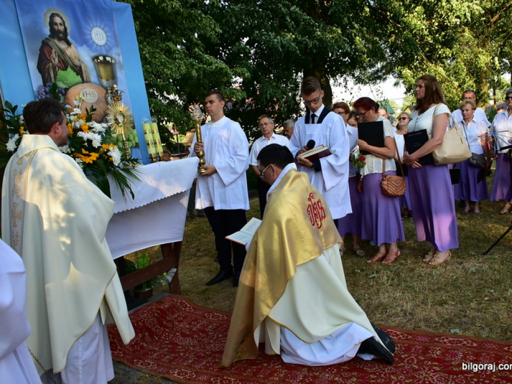 Oktawa Bożego Ciała. Wierni w procesjach do czterech ołtarzy i święcenie wianków (FOTO)