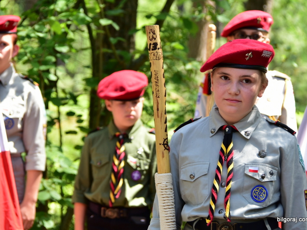75. rocznica mordu partyzantów w lesie Rapy koło Biłgoraja (FOTO)