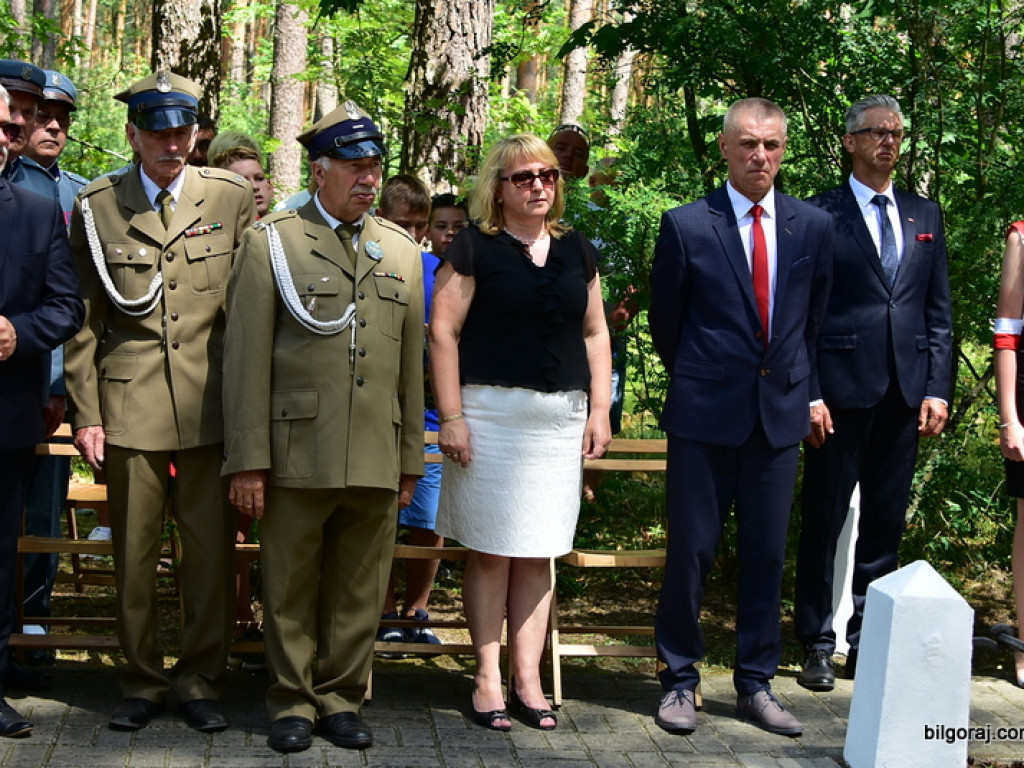 75. rocznica mordu partyzantów w lesie Rapy koło Biłgoraja (FOTO)