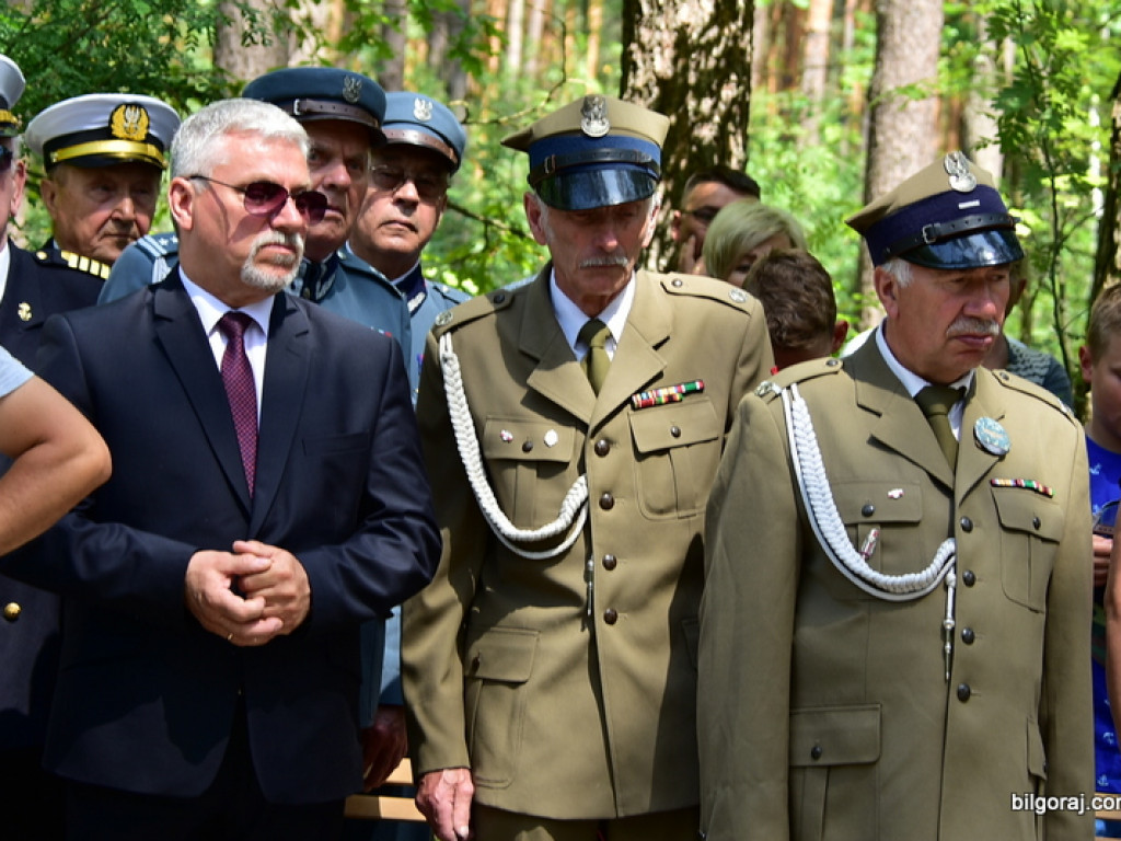 75. rocznica mordu partyzantów w lesie Rapy koło Biłgoraja (FOTO)