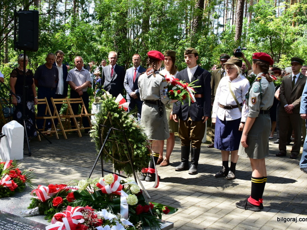 75. rocznica mordu partyzantów w lesie Rapy koło Biłgoraja (FOTO)