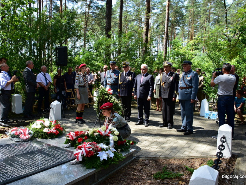 75. rocznica mordu partyzantów w lesie Rapy koło Biłgoraja (FOTO)