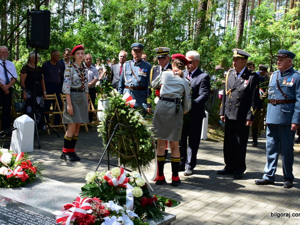 75. rocznica mordu partyzantów w lesie Rapy koło Biłgoraja (FOTO)