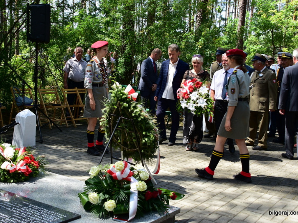 75. rocznica mordu partyzantów w lesie Rapy koło Biłgoraja (FOTO)