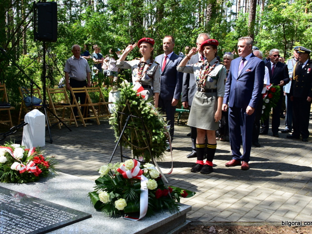 75. rocznica mordu partyzantów w lesie Rapy koło Biłgoraja (FOTO)