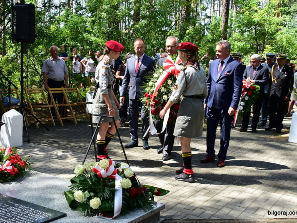 75. rocznica mordu partyzantów w lesie Rapy koło Biłgoraja (FOTO)