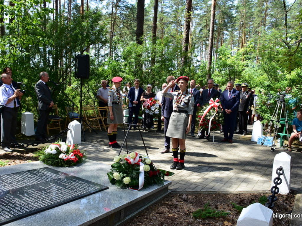 75. rocznica mordu partyzantów w lesie Rapy koło Biłgoraja (FOTO)