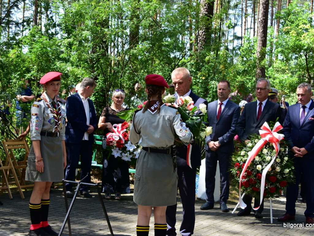 75. rocznica mordu partyzantów w lesie Rapy koło Biłgoraja (FOTO)