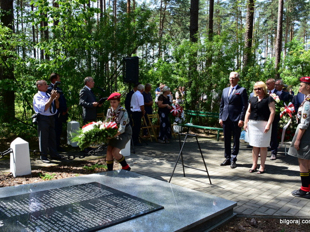 75. rocznica mordu partyzantów w lesie Rapy koło Biłgoraja (FOTO)