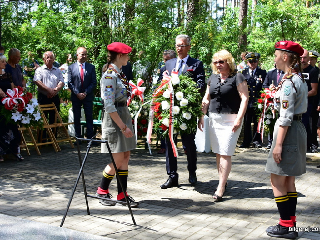 75. rocznica mordu partyzantów w lesie Rapy koło Biłgoraja (FOTO)
