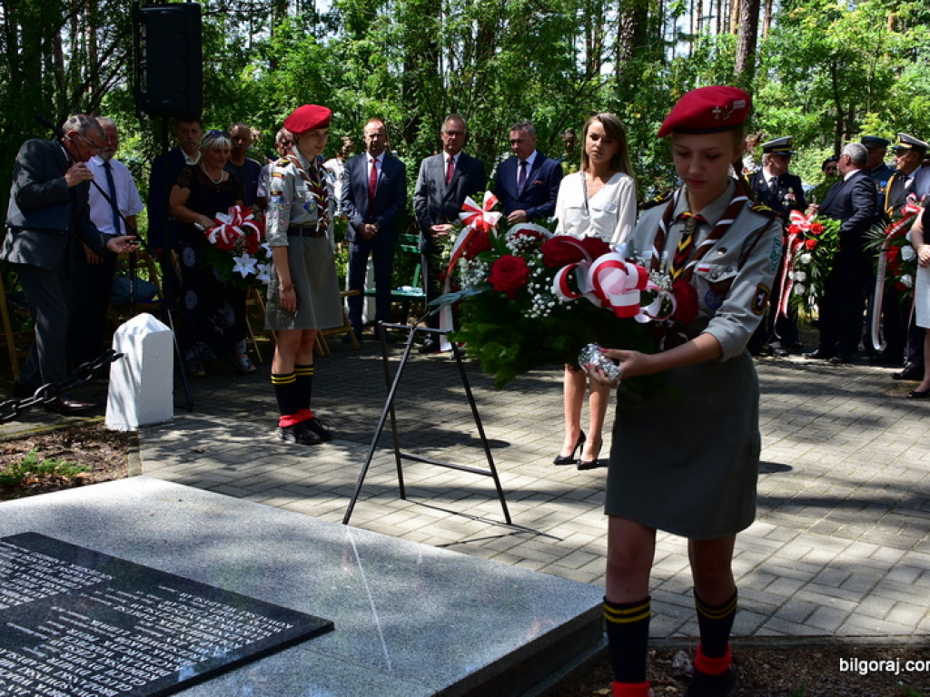 75. rocznica mordu partyzantów w lesie Rapy koło Biłgoraja (FOTO)