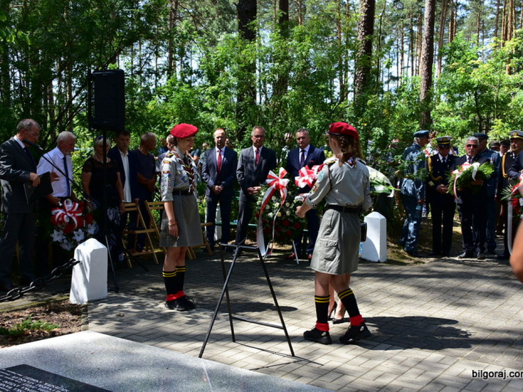 75. rocznica mordu partyzantów w lesie Rapy koło Biłgoraja (FOTO)