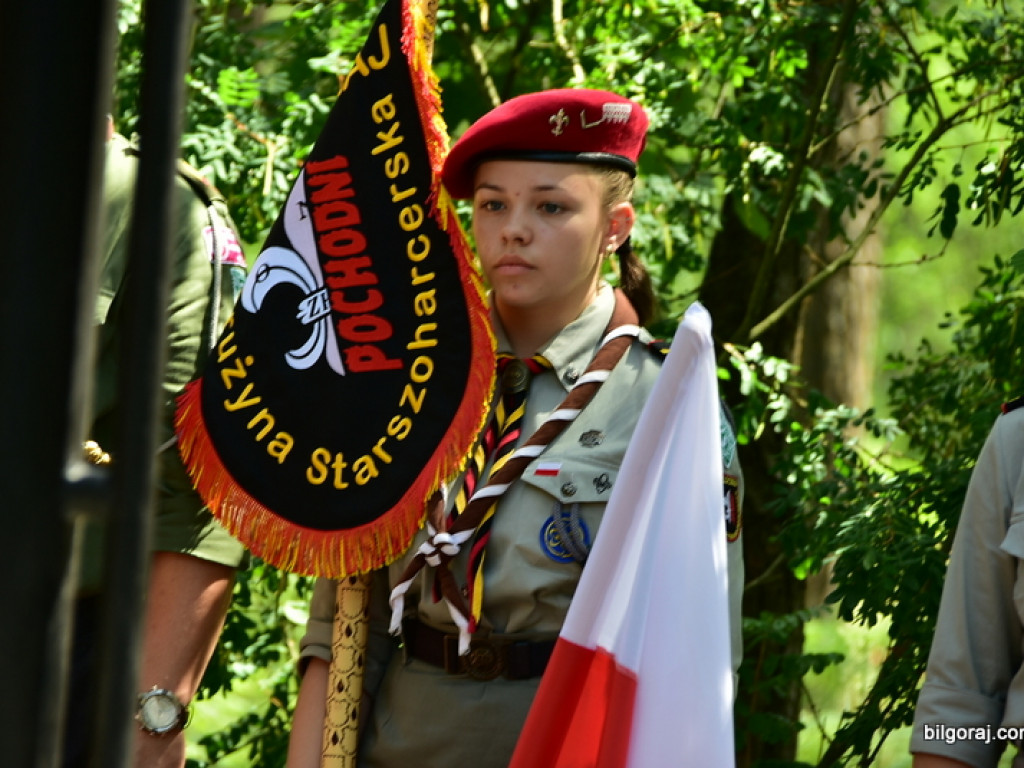 75. rocznica mordu partyzantów w lesie Rapy koło Biłgoraja (FOTO)