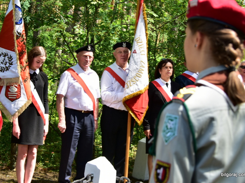 75. rocznica mordu partyzantów w lesie Rapy koło Biłgoraja (FOTO)