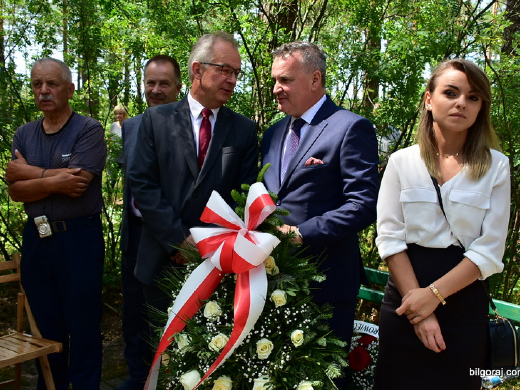 75. rocznica mordu partyzantów w lesie Rapy koło Biłgoraja (FOTO)