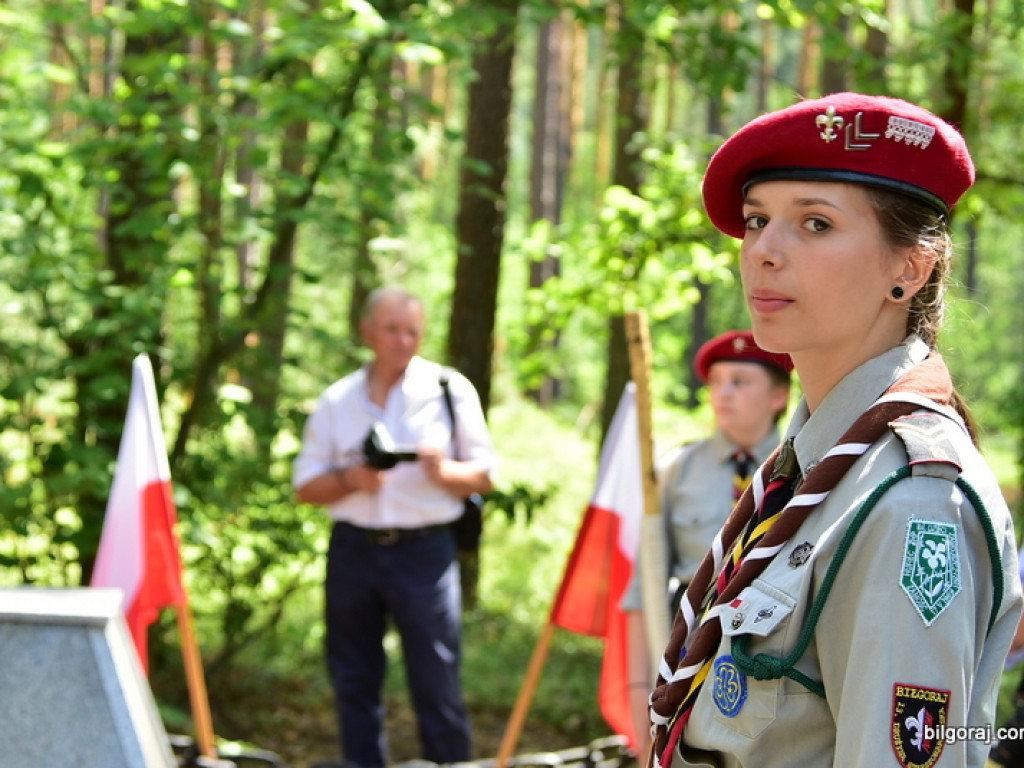 75. rocznica mordu partyzantów w lesie Rapy koło Biłgoraja (FOTO)