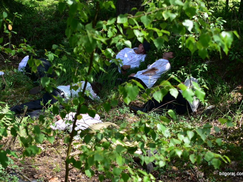 75. rocznica mordu partyzantów w lesie Rapy koło Biłgoraja (FOTO)