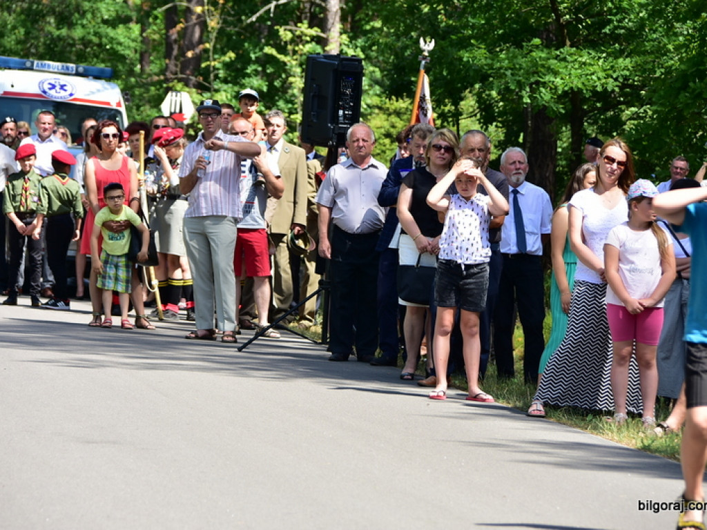 75. rocznica mordu partyzantów w lesie Rapy koło Biłgoraja (FOTO)