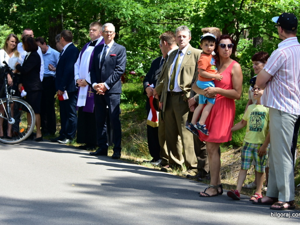 75. rocznica mordu partyzantów w lesie Rapy koło Biłgoraja (FOTO)