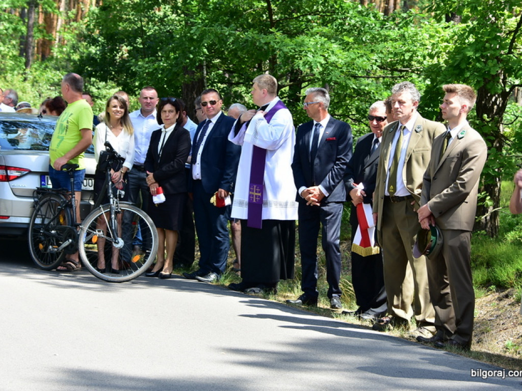 75. rocznica mordu partyzantów w lesie Rapy koło Biłgoraja (FOTO)