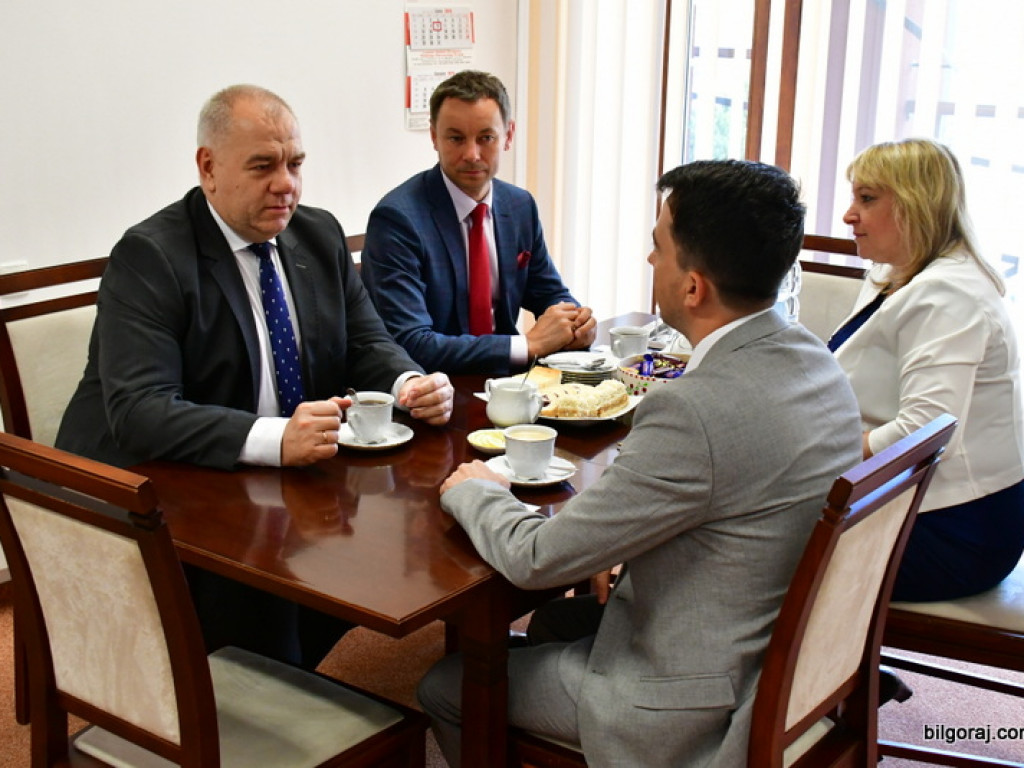 Wicepremier Jacek Sasin gościł dziś w Biłgoraju. Były rozmowy o szpitalu i drogach (FOTO)