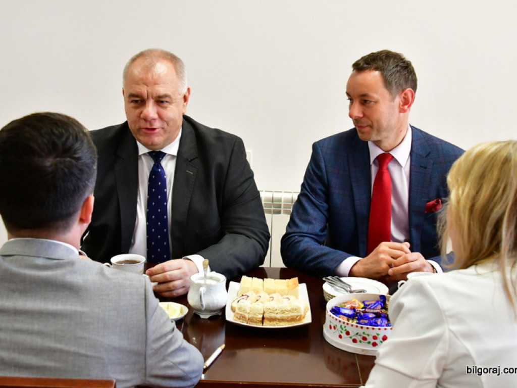 Wicepremier Jacek Sasin gościł dziś w Biłgoraju. Były rozmowy o szpitalu i drogach (FOTO)