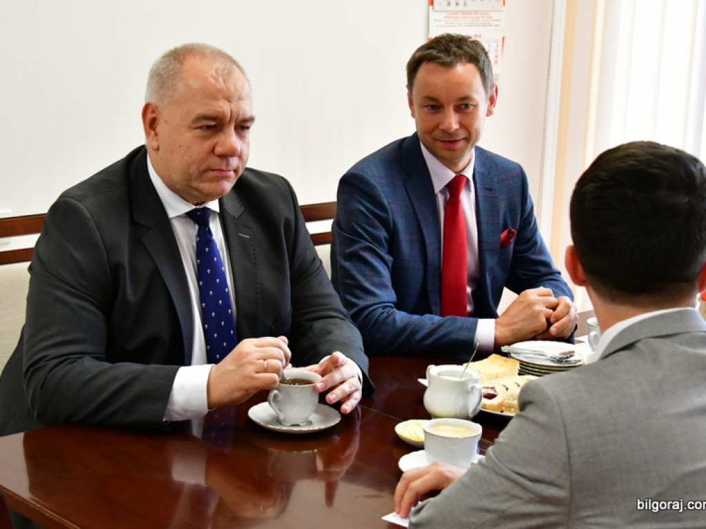 Wicepremier Jacek Sasin gościł dziś w Biłgoraju. Były rozmowy o szpitalu i drogach (FOTO)