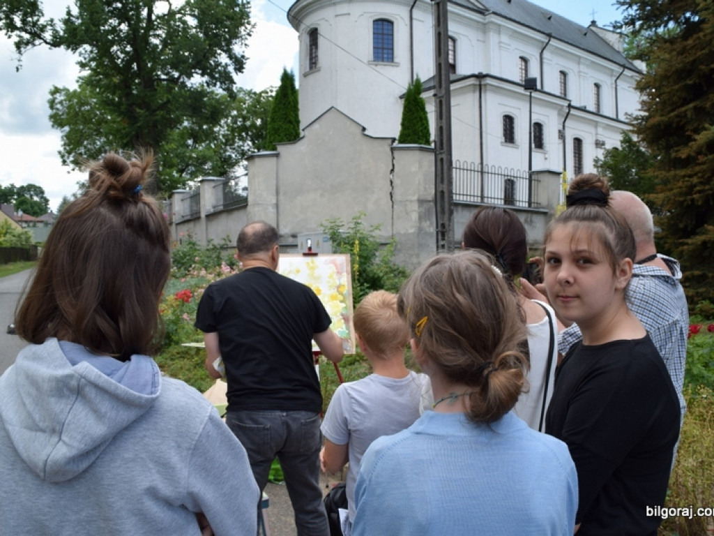 Letnia Szkoła Malarstwa z prof. Edwardem Sytym i z akwarelistą Jarosławem Drążkiem w Tarnogrodzie