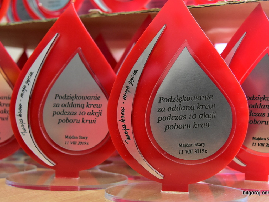 Jubileuszowa 10. akcja poboru krwi w Majdanie Starym
