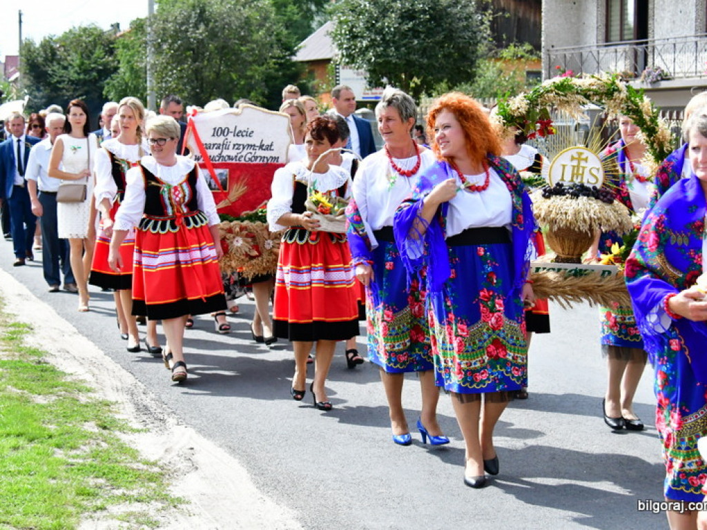 Dożynki w Gminie Tarnogród. Rolnicy świętowali w Luchowie Górnym (FOTO)