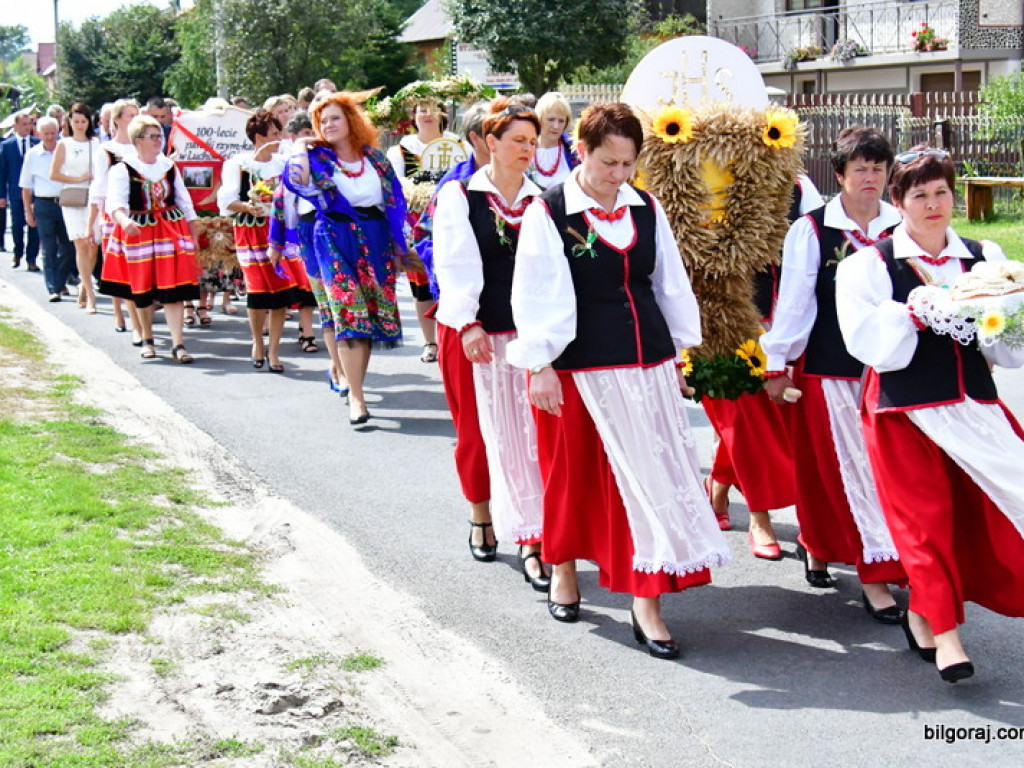 Dożynki w Gminie Tarnogród. Rolnicy świętowali w Luchowie Górnym (FOTO)