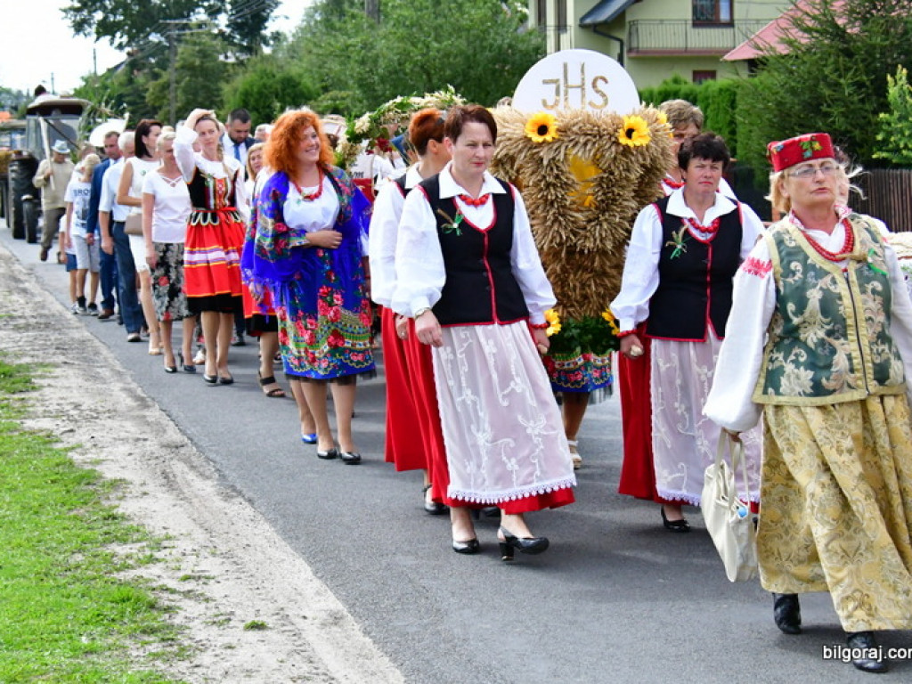 Dożynki w Gminie Tarnogród. Rolnicy świętowali w Luchowie Górnym (FOTO)